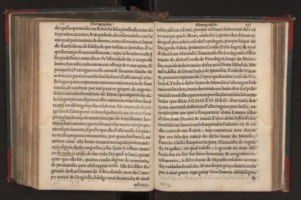 Chorographia de alguns lugares que stam em hum caminho que fez Gaspar Barreiros  anno de MDXXXXVJ comeado na cidade de Badajoz em Castella te  de Milam em Italia ; co algu[m]as outras obras cujo catalogo vai scripto com os nomes dos dictos lugares na folha seguinte 256