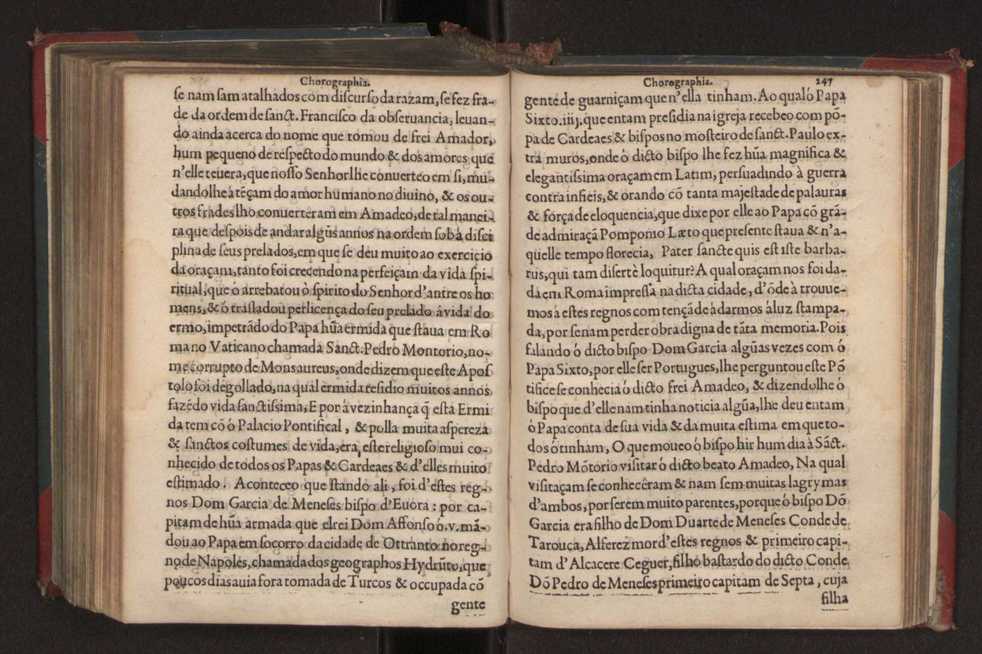 Chorographia de alguns lugares que stam em hum caminho que fez Gaspar Barreiros  anno de MDXXXXVJ comeado na cidade de Badajoz em Castella te  de Milam em Italia ; co algu[m]as outras obras cujo catalogo vai scripto com os nomes dos dictos lugares na folha seguinte 257