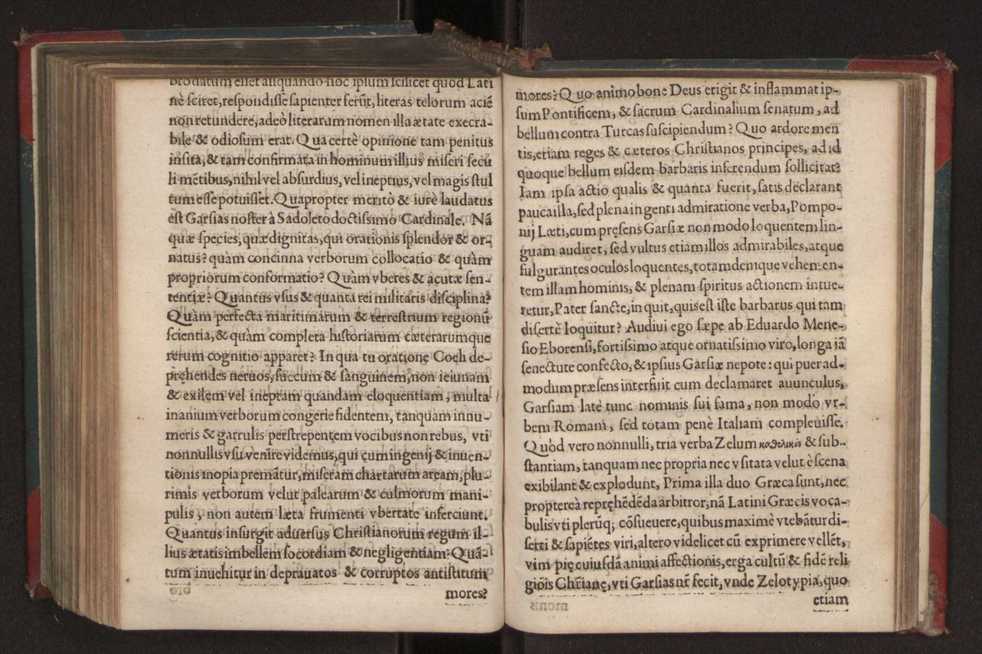 Garsias Menesius Eborensis praesul quum Lusitaniae regis inclyti legatus & regiae classis aduersus Turcas Hydrunte[m] in Apulia presidio tenentes praefectus ad vrbem accederet, in te[m]plo diui Pauli publice exceptus apud Xistu[m] iiij Ponti. Max. & apud sacrum Cardinalium senatum, huiuscemodi orationem habuit 4