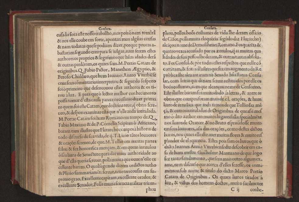 Censuras de Gaspar Barreiros sobre quatro livros intitulados em M. Portio Catam De Originibus, em Beroso Chaldaeo, em Manethon Aegyptio & em Q. Fabio Pictor Romano 6