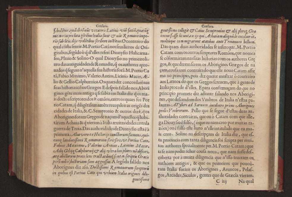 Censuras de Gaspar Barreiros sobre quatro livros intitulados em M. Portio Catam De Originibus, em Beroso Chaldaeo, em Manethon Aegyptio & em Q. Fabio Pictor Romano 8