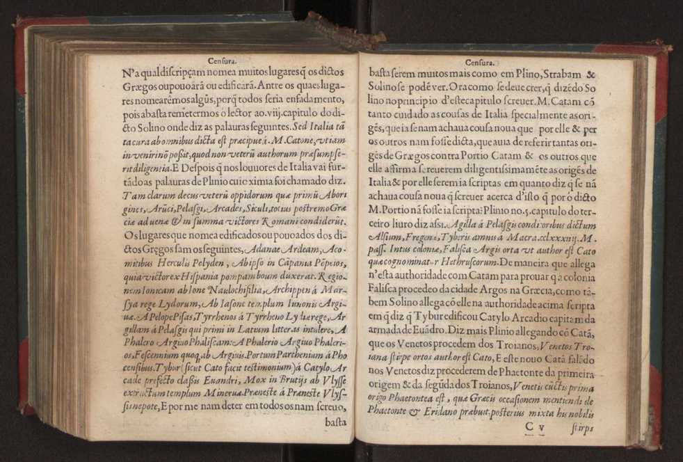 Censuras de Gaspar Barreiros sobre quatro livros intitulados em M. Portio Catam De Originibus, em Beroso Chaldaeo, em Manethon Aegyptio & em Q. Fabio Pictor Romano 9