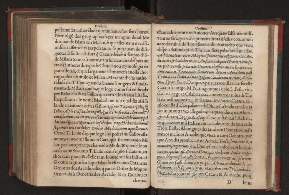 Censuras de Gaspar Barreiros sobre quatro livros intitulados em M. Portio Catam De Originibus, em Beroso Chaldaeo, em Manethon Aegyptio & em Q. Fabio Pictor Romano 13