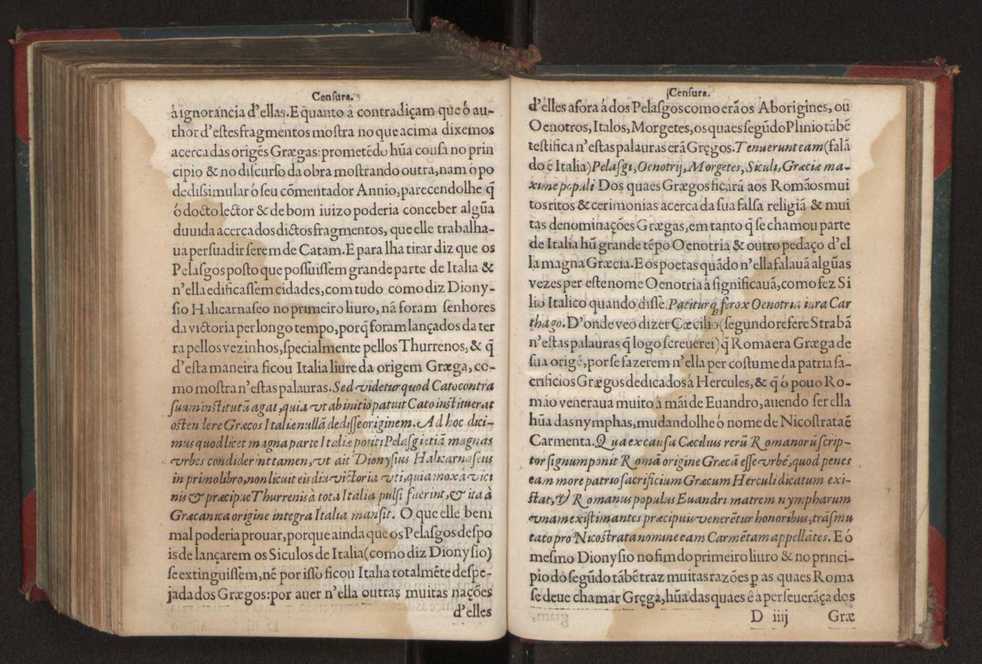 Censuras de Gaspar Barreiros sobre quatro livros intitulados em M. Portio Catam De Originibus, em Beroso Chaldaeo, em Manethon Aegyptio & em Q. Fabio Pictor Romano 16