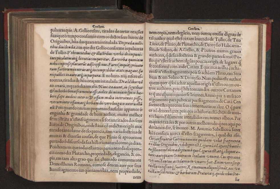 Censuras de Gaspar Barreiros sobre quatro livros intitulados em M. Portio Catam De Originibus, em Beroso Chaldaeo, em Manethon Aegyptio & em Q. Fabio Pictor Romano 19