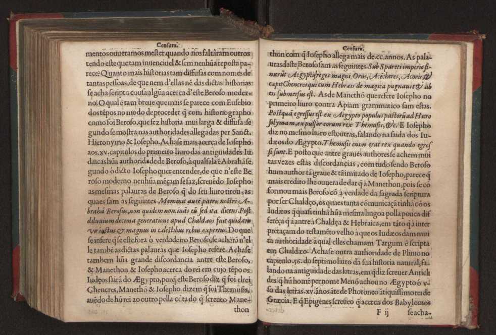 Censuras de Gaspar Barreiros sobre quatro livros intitulados em M. Portio Catam De Originibus, em Beroso Chaldaeo, em Manethon Aegyptio & em Q. Fabio Pictor Romano 30