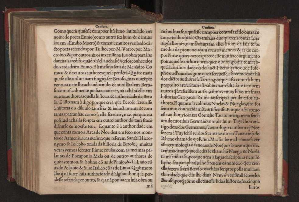 Censuras de Gaspar Barreiros sobre quatro livros intitulados em M. Portio Catam De Originibus, em Beroso Chaldaeo, em Manethon Aegyptio & em Q. Fabio Pictor Romano 35