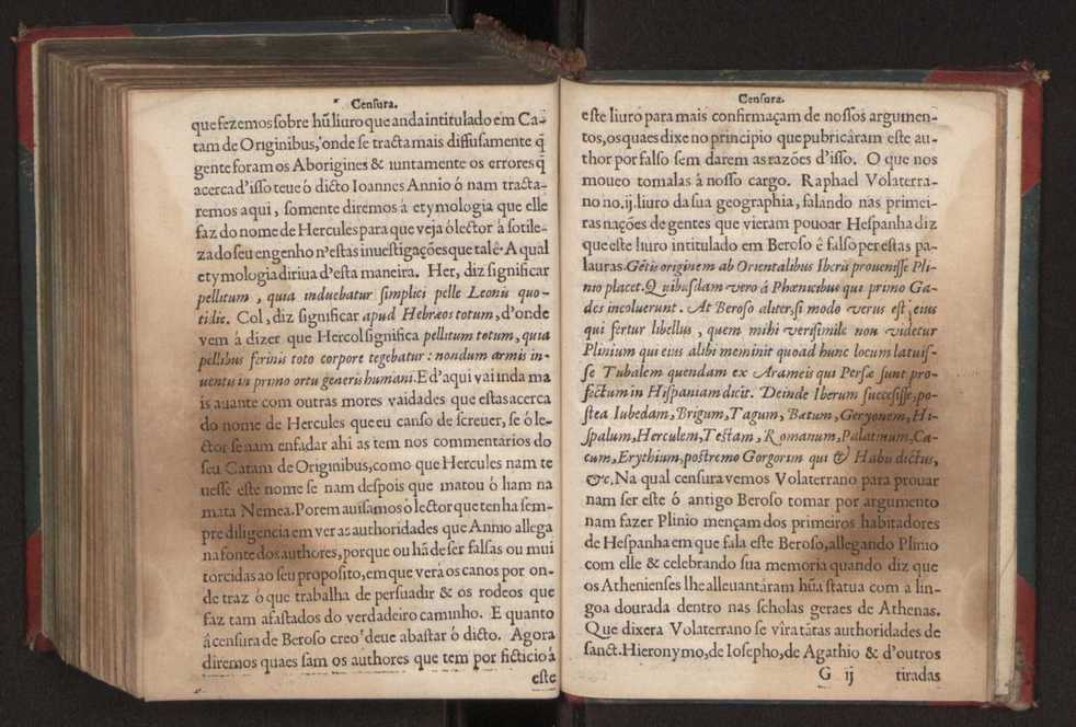 Censuras de Gaspar Barreiros sobre quatro livros intitulados em M. Portio Catam De Originibus, em Beroso Chaldaeo, em Manethon Aegyptio & em Q. Fabio Pictor Romano 38