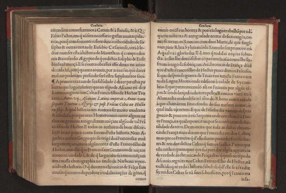 Censuras de Gaspar Barreiros sobre quatro livros intitulados em M. Portio Catam De Originibus, em Beroso Chaldaeo, em Manethon Aegyptio & em Q. Fabio Pictor Romano 42