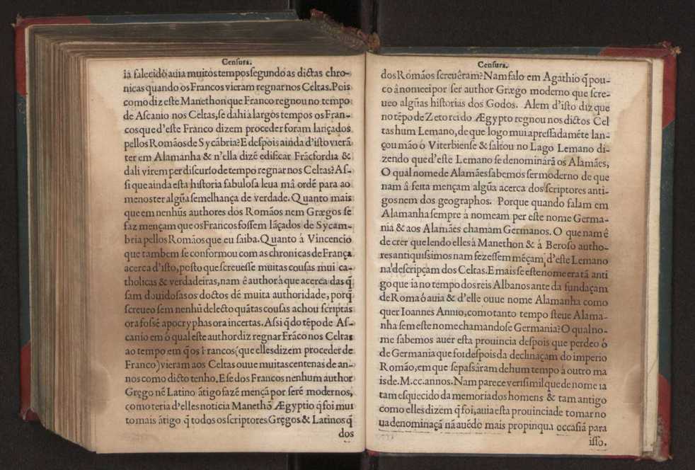 Censuras de Gaspar Barreiros sobre quatro livros intitulados em M. Portio Catam De Originibus, em Beroso Chaldaeo, em Manethon Aegyptio & em Q. Fabio Pictor Romano 43