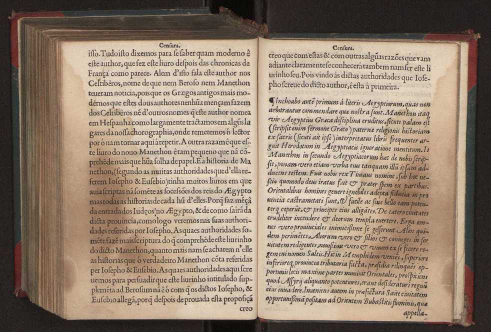 Censuras de Gaspar Barreiros sobre quatro livros intitulados em M. Portio Catam De Originibus, em Beroso Chaldaeo, em Manethon Aegyptio & em Q. Fabio Pictor Romano 44