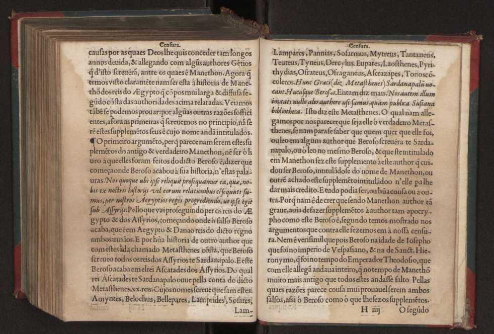 Censuras de Gaspar Barreiros sobre quatro livros intitulados em M. Portio Catam De Originibus, em Beroso Chaldaeo, em Manethon Aegyptio & em Q. Fabio Pictor Romano 48