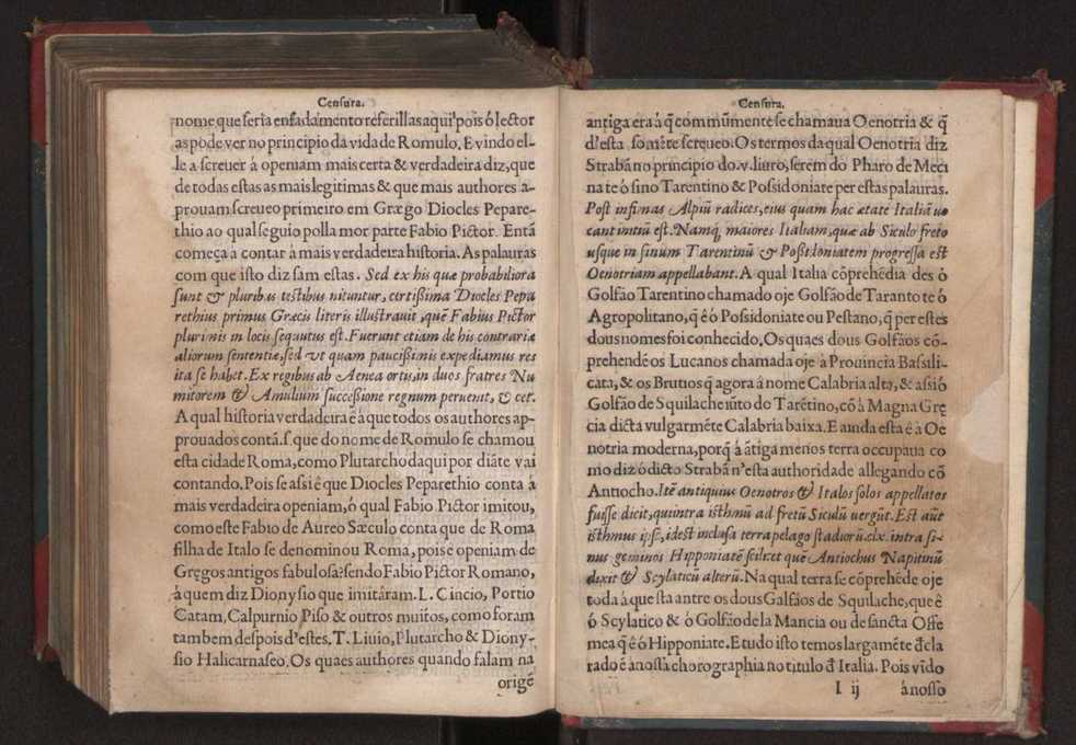 Censuras de Gaspar Barreiros sobre quatro livros intitulados em M. Portio Catam De Originibus, em Beroso Chaldaeo, em Manethon Aegyptio & em Q. Fabio Pictor Romano 53