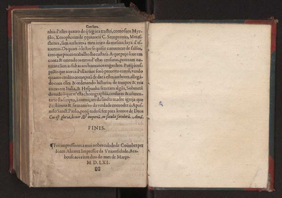 Censuras de Gaspar Barreiros sobre quatro livros intitulados em M. Portio Catam De Originibus, em Beroso Chaldaeo, em Manethon Aegyptio & em Q. Fabio Pictor Romano 55