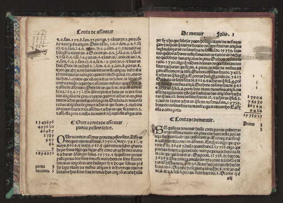 Tratado da pratica darismetyca ordenada per Gaspar Nycolas e empremida com previlegio del rey nosso senhor 9