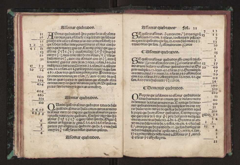 Tratado da pratica darismetyca ordenada per Gaspar Nycolas e empremida com previlegio del rey nosso senhor 26