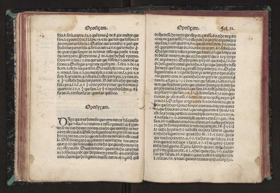 Tratado da pratica darismetyca ordenada per Gaspar Nycolas e empremida com previlegio del rey nosso senhor 37