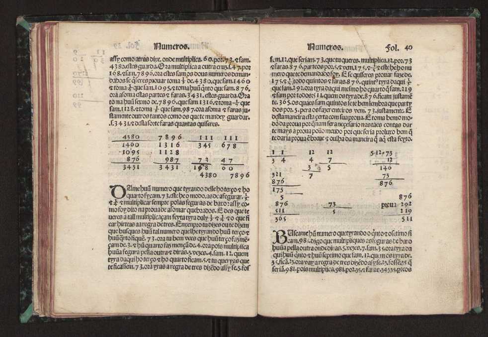 Tratado da pratica darismetyca ordenada per Gaspar Nycolas e empremida com previlegio del rey nosso senhor 45