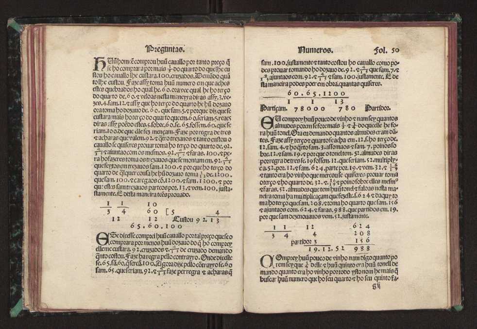 Tratado da pratica darismetyca ordenada per Gaspar Nycolas e empremida com previlegio del rey nosso senhor 55