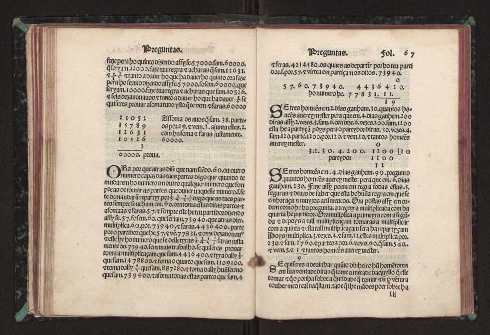 Tratado da pratica darismetyca ordenada per Gaspar Nycolas e empremida com previlegio del rey nosso senhor 72