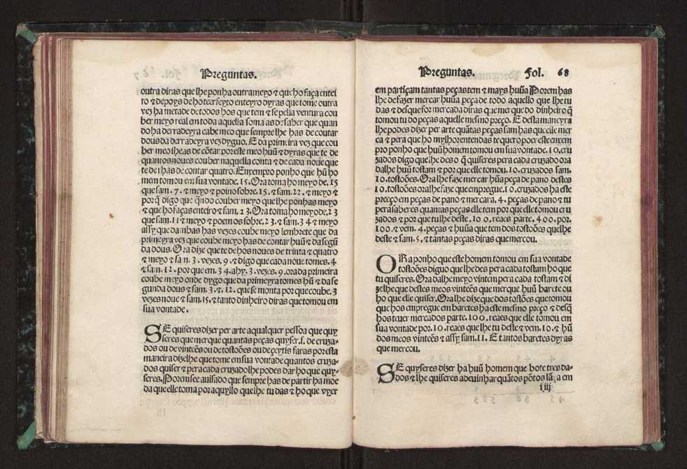 Tratado da pratica darismetyca ordenada per Gaspar Nycolas e empremida com previlegio del rey nosso senhor 73