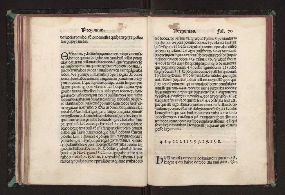 Tratado da pratica darismetyca ordenada per Gaspar Nycolas e empremida com previlegio del rey nosso senhor 75