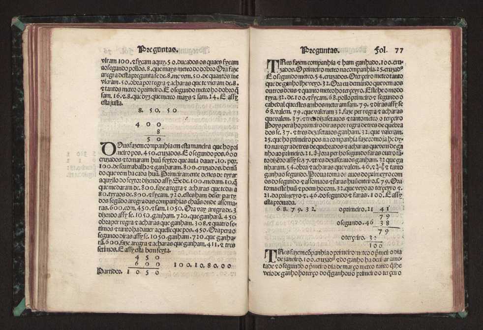 Tratado da pratica darismetyca ordenada per Gaspar Nycolas e empremida com previlegio del rey nosso senhor 82