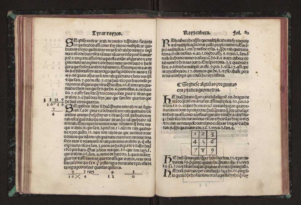Tratado da pratica darismetyca ordenada per Gaspar Nycolas e empremida com previlegio del rey nosso senhor 85