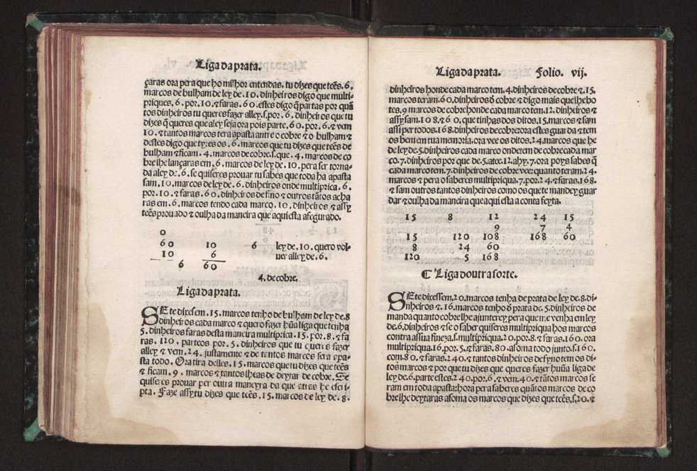 Tratado da pratica darismetyca ordenada per Gaspar Nycolas e empremida com previlegio del rey nosso senhor 106