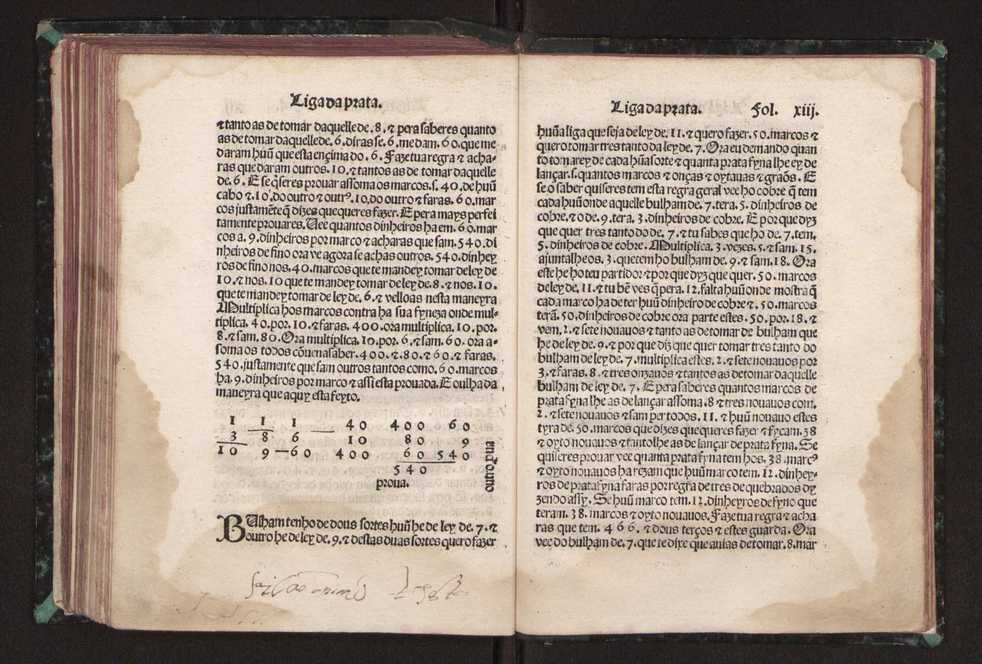 Tratado da pratica darismetyca ordenada per Gaspar Nycolas e empremida com previlegio del rey nosso senhor 112