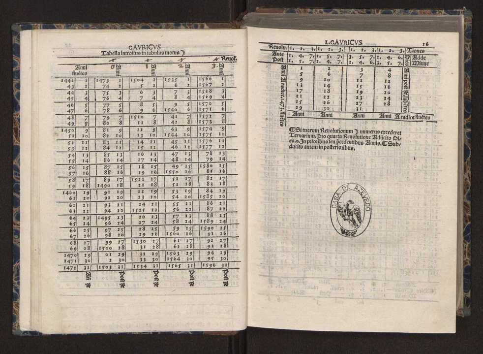 [Almanach perpetuum sive tacuinus, Ephemerides z diarium Abrami zacutti hebrei. Theoremata autem Joannis Michaelis germani ...] 9