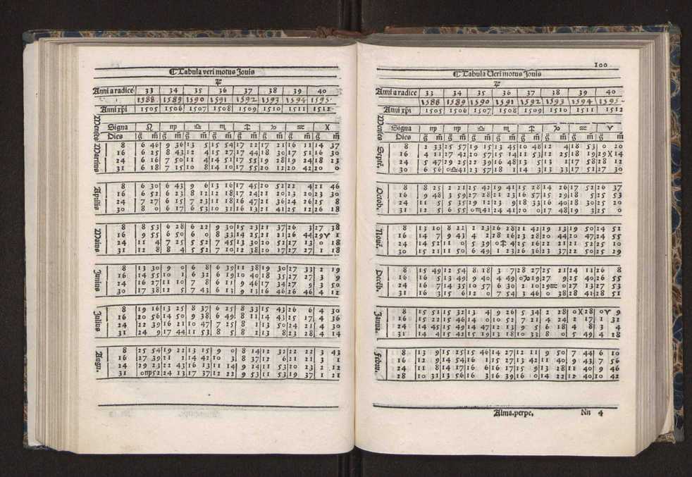 [Almanach perpetuum sive tacuinus, Ephemerides z diarium Abrami zacutti hebrei. Theoremata autem Joannis Michaelis germani ...] 93