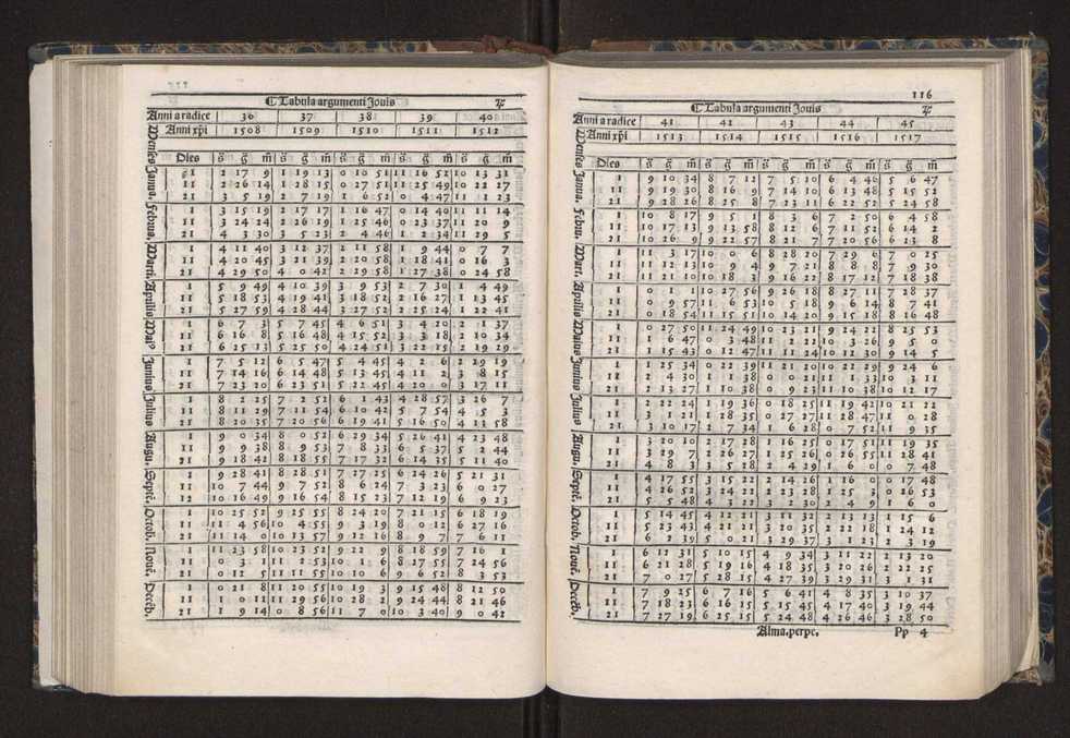 [Almanach perpetuum sive tacuinus, Ephemerides z diarium Abrami zacutti hebrei. Theoremata autem Joannis Michaelis germani ...] 109