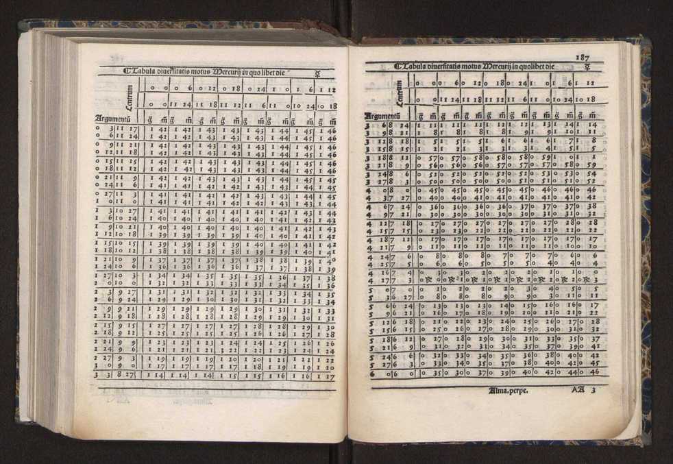 [Almanach perpetuum sive tacuinus, Ephemerides z diarium Abrami zacutti hebrei. Theoremata autem Joannis Michaelis germani ...] 180