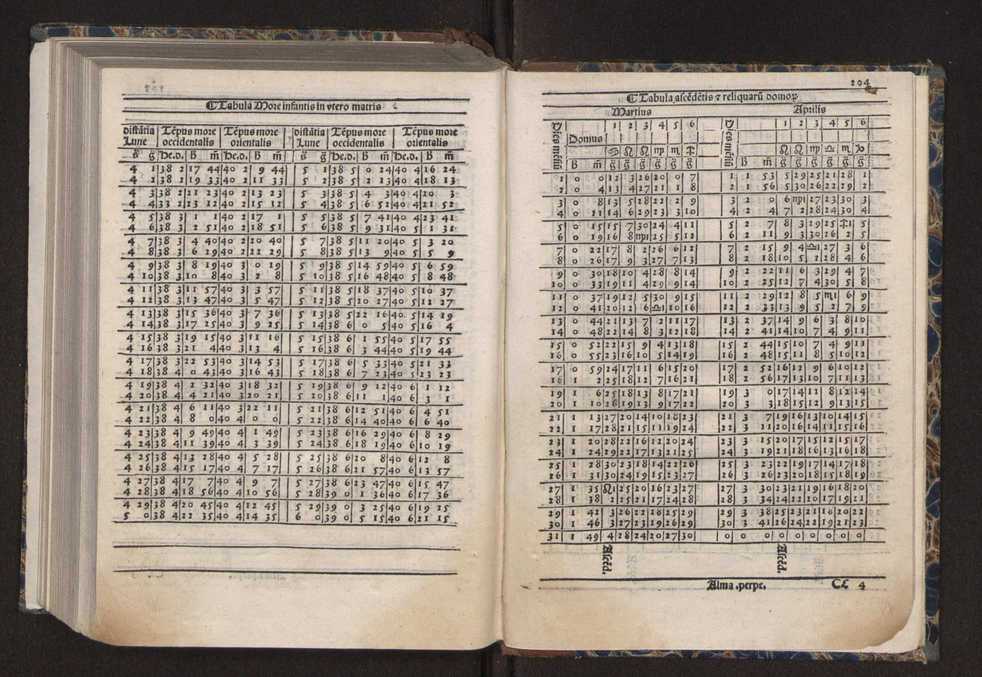 [Almanach perpetuum sive tacuinus, Ephemerides z diarium Abrami zacutti hebrei. Theoremata autem Joannis Michaelis germani ...] 197