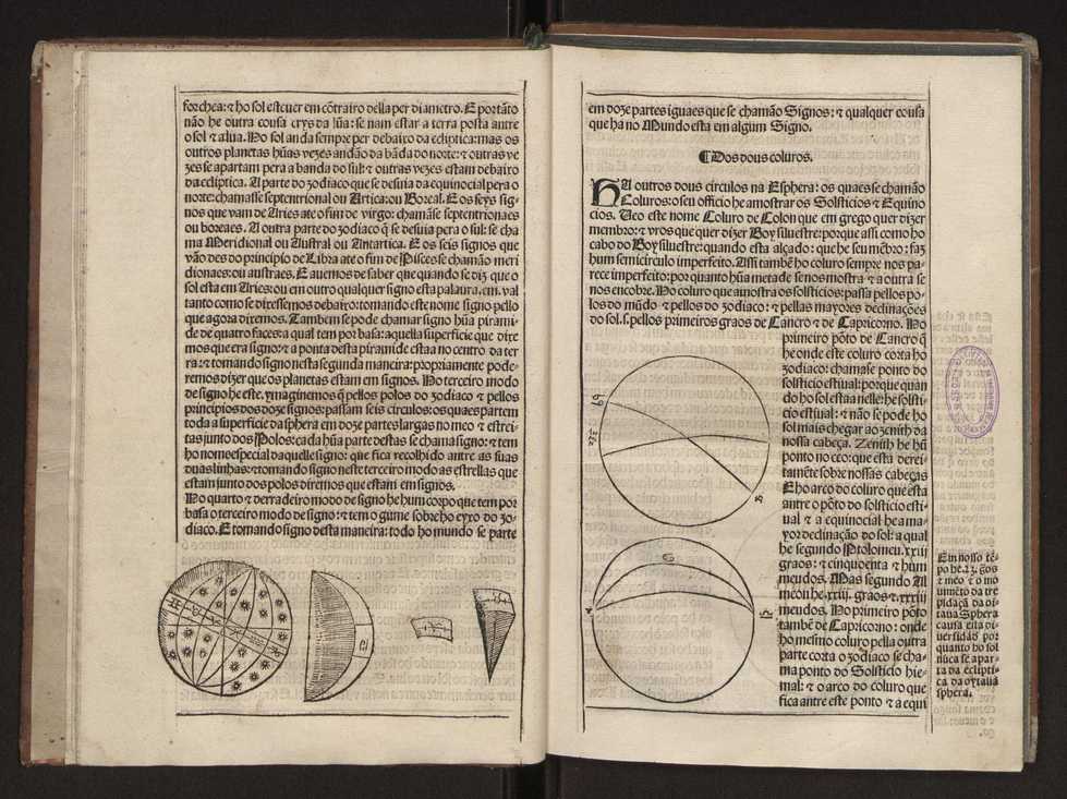 Tratado da sphera com a Theorica do Sol e da Lua e ho primeiro liuro da Geographia de Claudio Ptolomeo Alexa[n]drino. Tirados nouamente de latim em lingoagem pello Doutor Pero Nunez cosmographo del Rey Do[m] Ioo ho terceyro deste nome nosso Senhor. E acrece[n]tados de muitas annotaes e figuras per que mays facilmente se podem entender ...Tratado da esfera 12