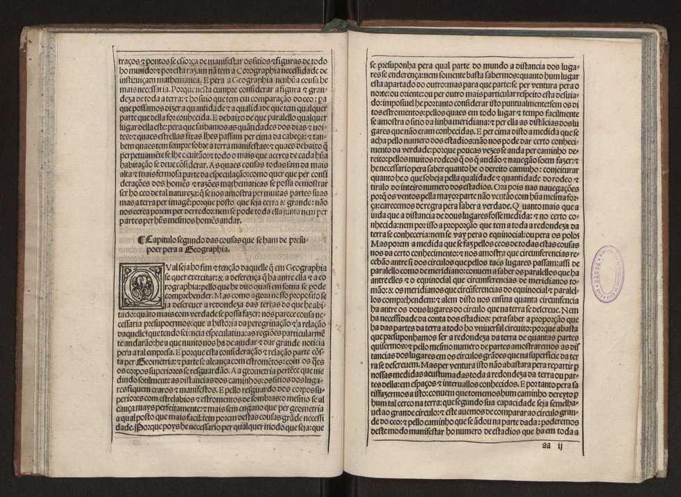 Tratado da sphera com a Theorica do Sol e da Lua e ho primeiro liuro da Geographia de Claudio Ptolomeo Alexa[n]drino. Tirados nouamente de latim em lingoagem pello Doutor Pero Nunez cosmographo del Rey Do[m] Ioo ho terceyro deste nome nosso Senhor. E acrece[n]tados de muitas annotaes e figuras per que mays facilmente se podem entender ...Tratado da esfera 35
