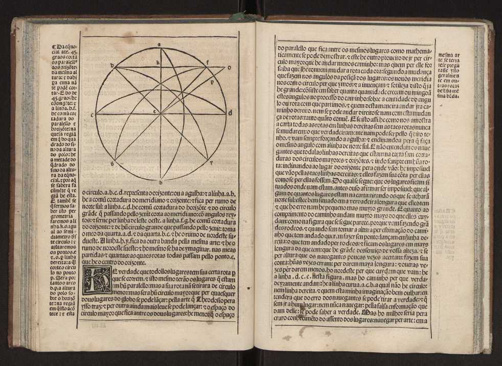 Tratado da sphera com a Theorica do Sol e da Lua e ho primeiro liuro da Geographia de Claudio Ptolomeo Alexa[n]drino. Tirados nouamente de latim em lingoagem pello Doutor Pero Nunez cosmographo del Rey Do[m] Ioo ho terceyro deste nome nosso Senhor. E acrece[n]tados de muitas annotaes e figuras per que mays facilmente se podem entender ...Tratado da esfera 60