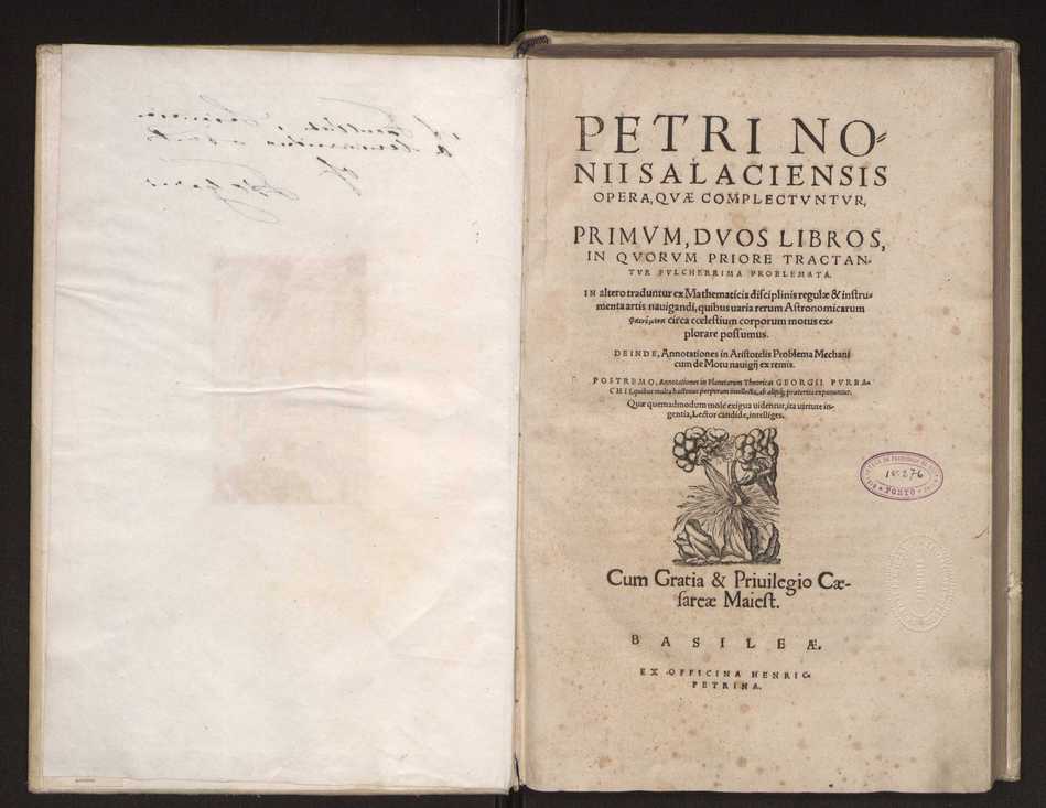 Petri Nonii Salaciensis opera, quae complectuntur, primum, duos libros, in quorum priore tractantur pulcherrima problemata. In altero traduntur ex mathematicis disciplinis regul & instrumenta artis navigandi, quibus varia rerum astronomicarum book.html fico.html listagens wwwbook1~ circa coelestium corporum motus explorare possumus. Deinde, annotationes in Aristotelis problema mechanicum de motu navigii ex remis. Postremo, annotationes in planetarum theoricus Georgii Pvrbachii, quibus multa hactenus perperam intellecta, ab allisq[ue]; praeterita exponuntur. Quae quemadmodum mole exigua viduntur, ita virtute ingentia, lector candide, intelliges 3