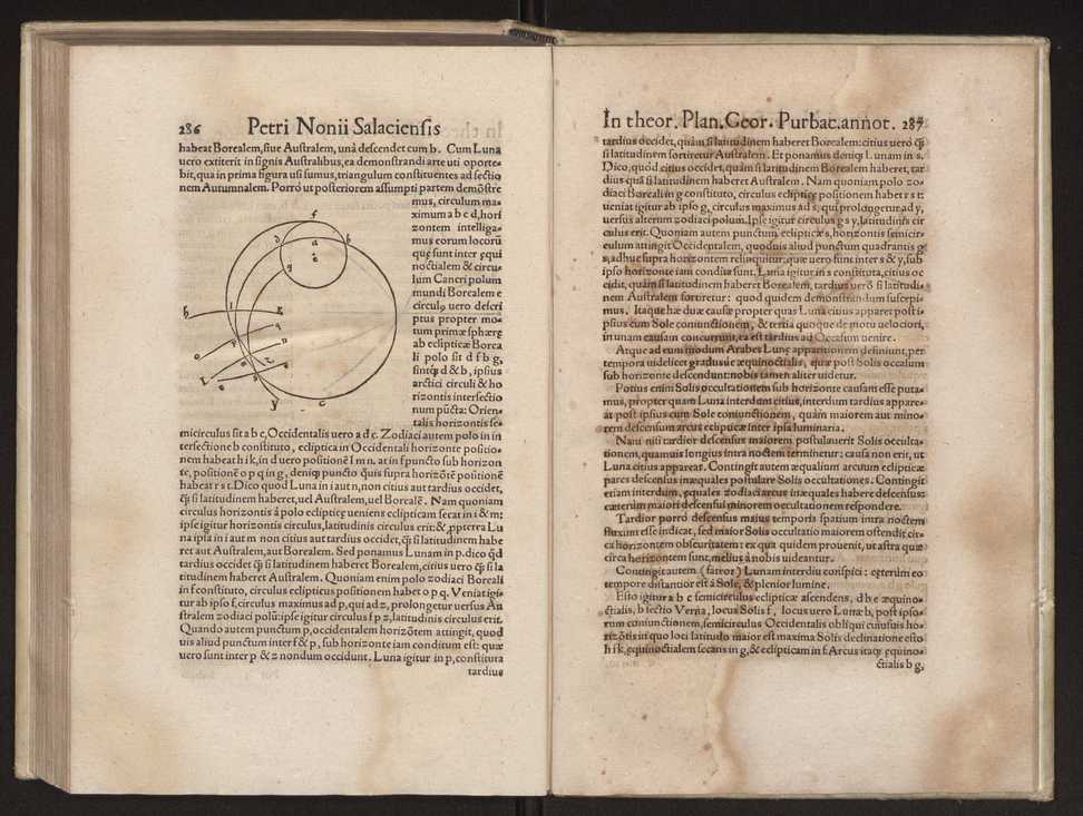 Petri Nonii Salaciensis opera, quae complectuntur, primum, duos libros, in quorum priore tractantur pulcherrima problemata. In altero traduntur ex mathematicis disciplinis regul & instrumenta artis navigandi, quibus varia rerum astronomicarum book.html fico.html listagens wwwbook1~ circa coelestium corporum motus explorare possumus. Deinde, annotationes in Aristotelis problema mechanicum de motu navigii ex remis. Postremo, annotationes in planetarum theoricus Georgii Pvrbachii, quibus multa hactenus perperam intellecta, ab allisq[ue]; praeterita exponuntur. Quae quemadmodum mole exigua viduntur, ita virtute ingentia, lector candide, intelliges 152