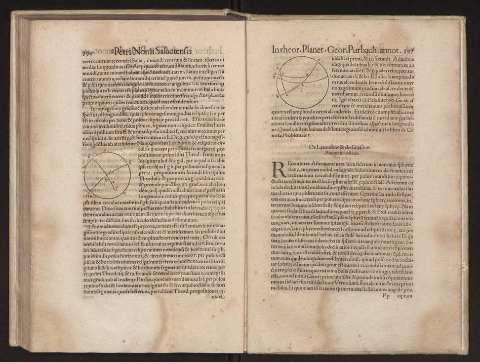 Petri Nonii Salaciensis opera, quae complectuntur, primum, duos libros, in quorum priore tractantur pulcherrima problemata. In altero traduntur ex mathematicis disciplinis regul & instrumenta artis navigandi, quibus varia rerum astronomicarum book.html fico.html listagens wwwbook1~ circa coelestium corporum motus explorare possumus. Deinde, annotationes in Aristotelis problema mechanicum de motu navigii ex remis. Postremo, annotationes in planetarum theoricus Georgii Pvrbachii, quibus multa hactenus perperam intellecta, ab allisq[ue]; praeterita exponuntur. Quae quemadmodum mole exigua viduntur, ita virtute ingentia, lector candide, intelliges 157