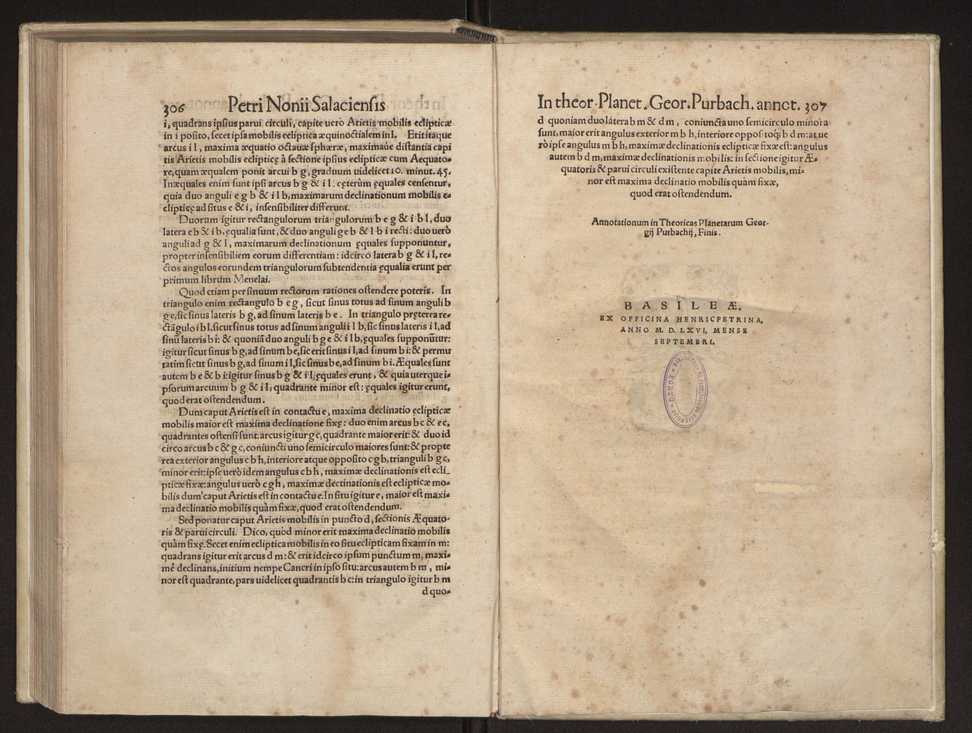 Petri Nonii Salaciensis opera, quae complectuntur, primum, duos libros, in quorum priore tractantur pulcherrima problemata. In altero traduntur ex mathematicis disciplinis regul & instrumenta artis navigandi, quibus varia rerum astronomicarum book.html fico.html listagens wwwbook1~ circa coelestium corporum motus explorare possumus. Deinde, annotationes in Aristotelis problema mechanicum de motu navigii ex remis. Postremo, annotationes in planetarum theoricus Georgii Pvrbachii, quibus multa hactenus perperam intellecta, ab allisq[ue]; praeterita exponuntur. Quae quemadmodum mole exigua viduntur, ita virtute ingentia, lector candide, intelliges 162