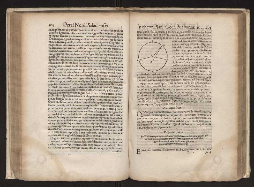 Petri Nonii Salaciensis opera: quae complectuntur primum, duos libros, in quorum priore tractantur pulcherrima problemata: in altero traduntur ex mathematicis disciplinis regul & instrumenta artis navigandi, quibus varia rerum astronomicarum book.html fico.html listagens wwwbook1~ circa coelestium corporum motus explorare possumus. Deinde, annotationes in Aristotelis problema mechanicum de motu navigii ex remis: item in Georgii Pvrbachii planetarum theoricas annotationes, quibus multa hactenus perperam intellecta, ab allisq[ue] praeterita exponuntur. Eiusdem, de erratis Orontii Finoei liber unus. Postremo, de crepusculis lib. I. cum libello allacen de causis crepusculorum. Quae quemadmodum mole exigua videntur, ita virtute ingentia, lector candide, intelliges 109
