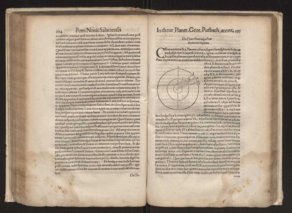 Petri Nonii Salaciensis opera: quae complectuntur primum, duos libros, in quorum priore tractantur pulcherrima problemata: in altero traduntur ex mathematicis disciplinis regul & instrumenta artis navigandi, quibus varia rerum astronomicarum book.html fico.html listagens wwwbook1~ circa coelestium corporum motus explorare possumus. Deinde, annotationes in Aristotelis problema mechanicum de motu navigii ex remis: item in Georgii Pvrbachii planetarum theoricas annotationes, quibus multa hactenus perperam intellecta, ab allisq[ue] praeterita exponuntur. Eiusdem, de erratis Orontii Finoei liber unus. Postremo, de crepusculis lib. I. cum libello allacen de causis crepusculorum. Quae quemadmodum mole exigua videntur, ita virtute ingentia, lector candide, intelliges 155
