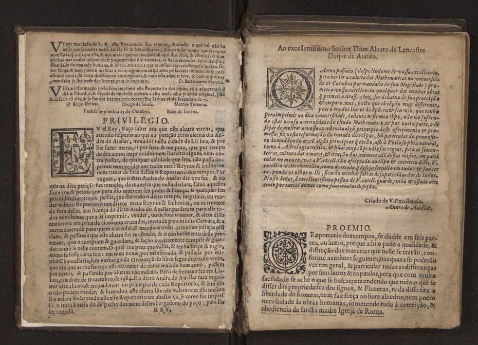 Chronographia reportorio dos tempos, no qual se contem VI. partes, s. dos tempos, esphera, cosmographia, & arte da navegao, astrologia rustica, & dos tempos, & pronosticao dos eclipses, cometas, & samenteiras. O calendario romano, c os eclypses ate 630. E no fim o uso, & fabrica da balhestilha, & quadrante gyometrico, com hum tratado dos relogios 4