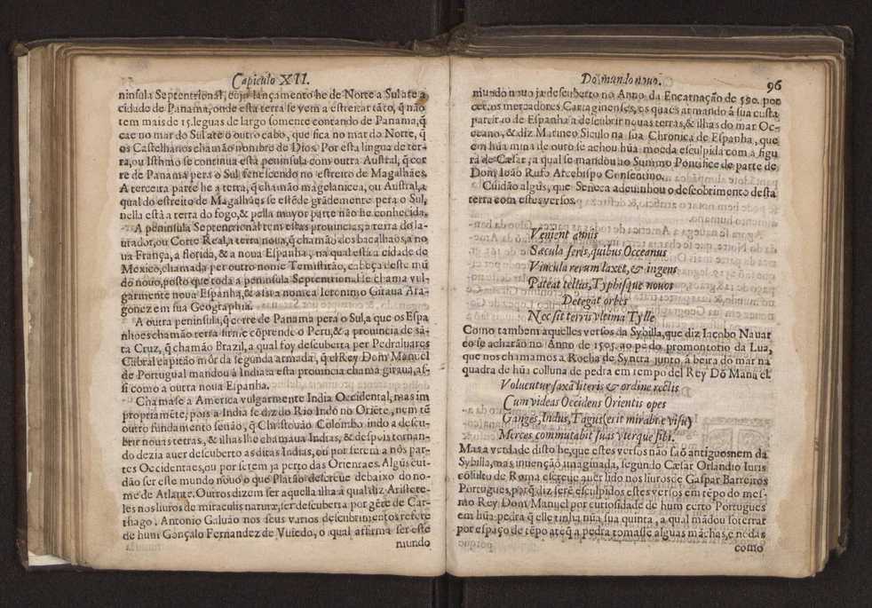 Chronographia reportorio dos tempos, no qual se contem VI. partes, s. dos tempos, esphera, cosmographia, & arte da navegao, astrologia rustica, & dos tempos, & pronosticao dos eclipses, cometas, & samenteiras. O calendario romano, c os eclypses ate 630. E no fim o uso, & fabrica da balhestilha, & quadrante gyometrico, com hum tratado dos relogios 62