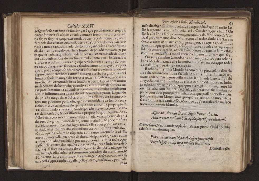 Chronographia reportorio dos tempos, no qual se contem VI. partes, s. dos tempos, esphera, cosmographia, & arte da navegao, astrologia rustica, & dos tempos, & pronosticao dos eclipses, cometas, & samenteiras. O calendario romano, c os eclypses ate 630. E no fim o uso, & fabrica da balhestilha, & quadrante gyometrico, com hum tratado dos relogios 76