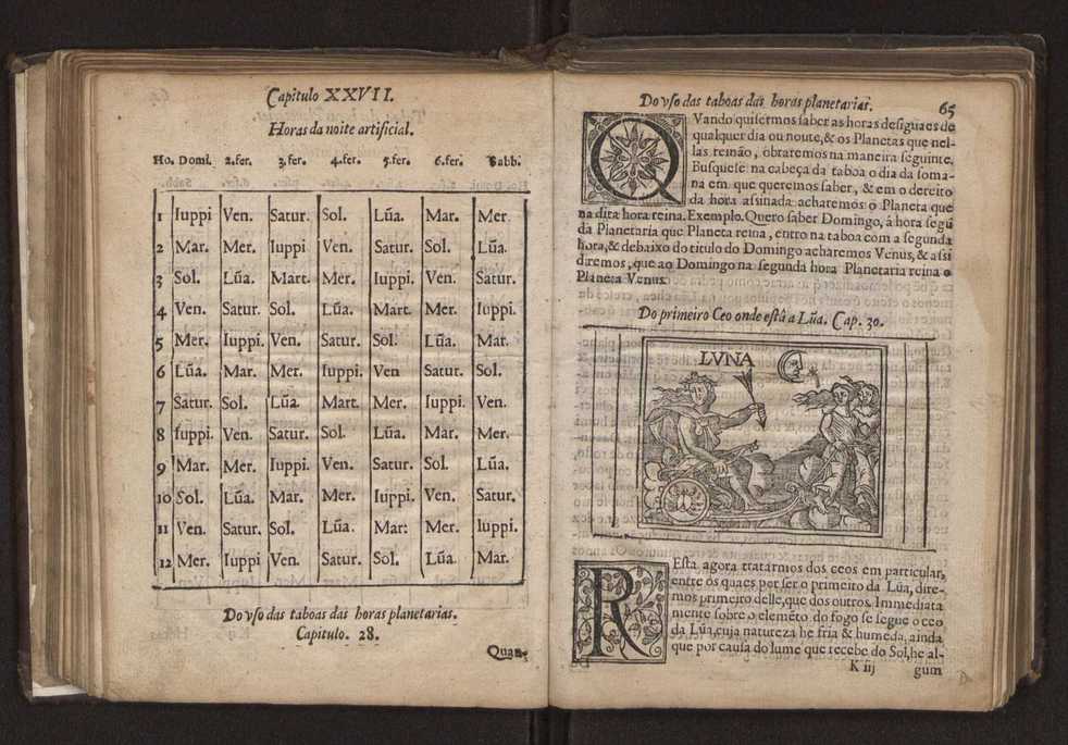 Chronographia reportorio dos tempos, no qual se contem VI. partes, s. dos tempos, esphera, cosmographia, & arte da navegao, astrologia rustica, & dos tempos, & pronosticao dos eclipses, cometas, & samenteiras. O calendario romano, c os eclypses ate 630. E no fim o uso, & fabrica da balhestilha, & quadrante gyometrico, com hum tratado dos relogios 81