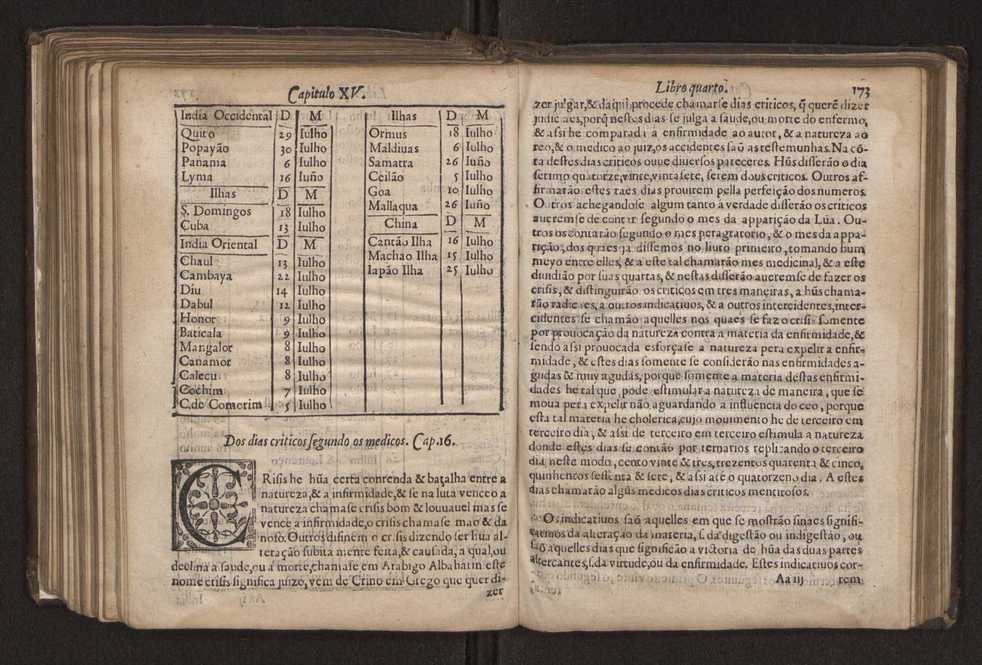 Chronographia reportorio dos tempos, no qual se contem VI. partes, s. dos tempos, esphera, cosmographia, & arte da navega��o, astrologia rustica, & dos tempos, & pronostica��o dos eclipses, cometas, & samenteiras. O calendario romano, c� os eclypses ate 630. E no fim o uso, & fabrica da balhestilha, & quadrante gyometrico, com hum tratado dos relogios 189