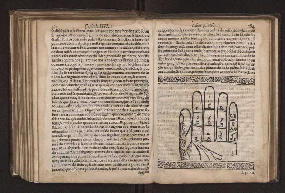 Chronographia reportorio dos tempos, no qual se contem VI. partes, s. dos tempos, esphera, cosmographia, & arte da navegao, astrologia rustica, & dos tempos, & pronosticao dos eclipses, cometas, & samenteiras. O calendario romano, c os eclypses ate 630. E no fim o uso, & fabrica da balhestilha, & quadrante gyometrico, com hum tratado dos relogios 200